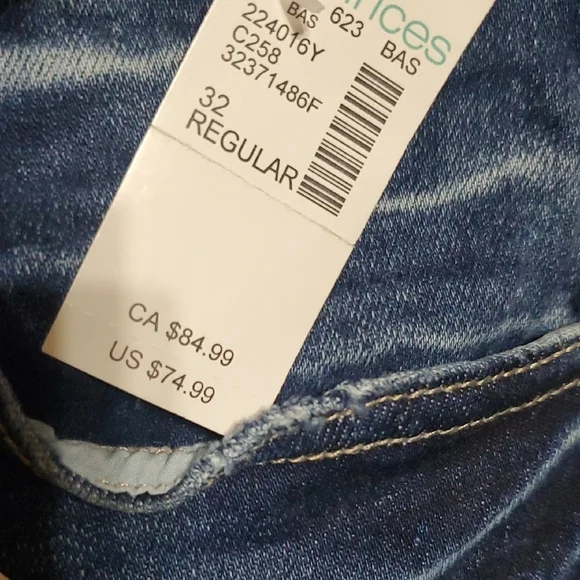 KanCan Blue Midrise Flare Wide Leg Jeans with Distressed Details - Picture 5 of 12